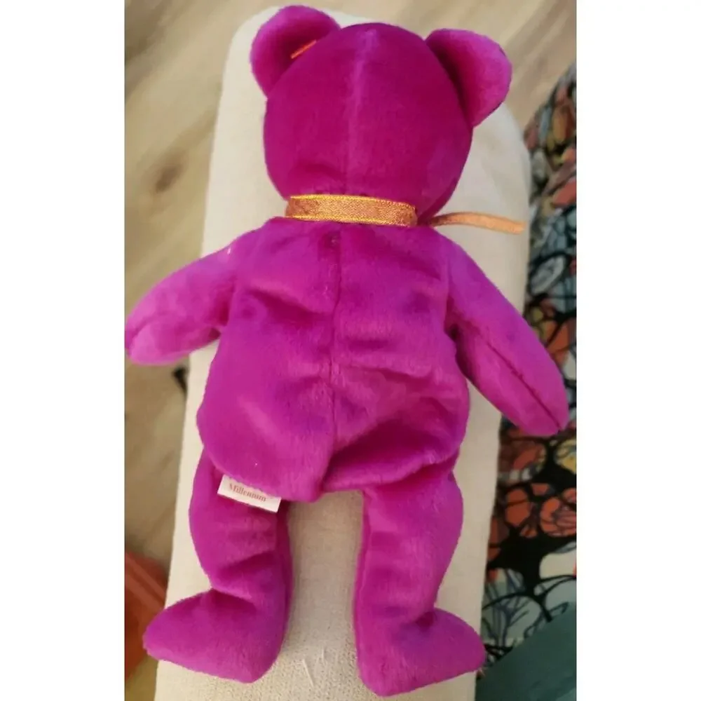Ty Beanie Babies MILLENNIUM Bear - Retired 1999 - Mint with Tags - Collectible